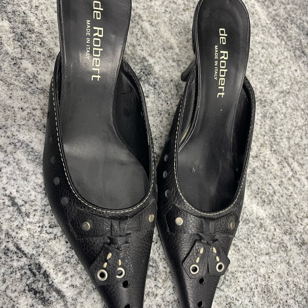 Beautiful stylish Italian black heels